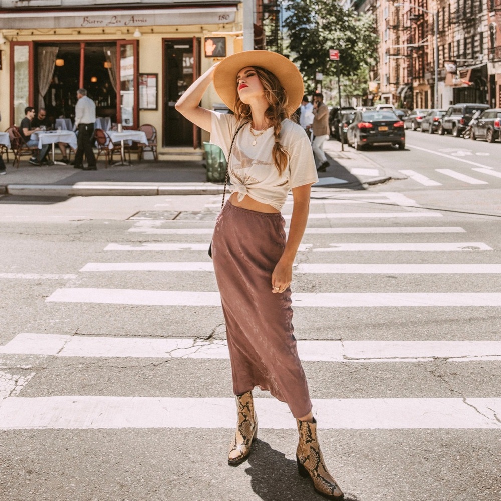 New with Tags Spell Rosalie Jacquard Maxi Skirt size Large